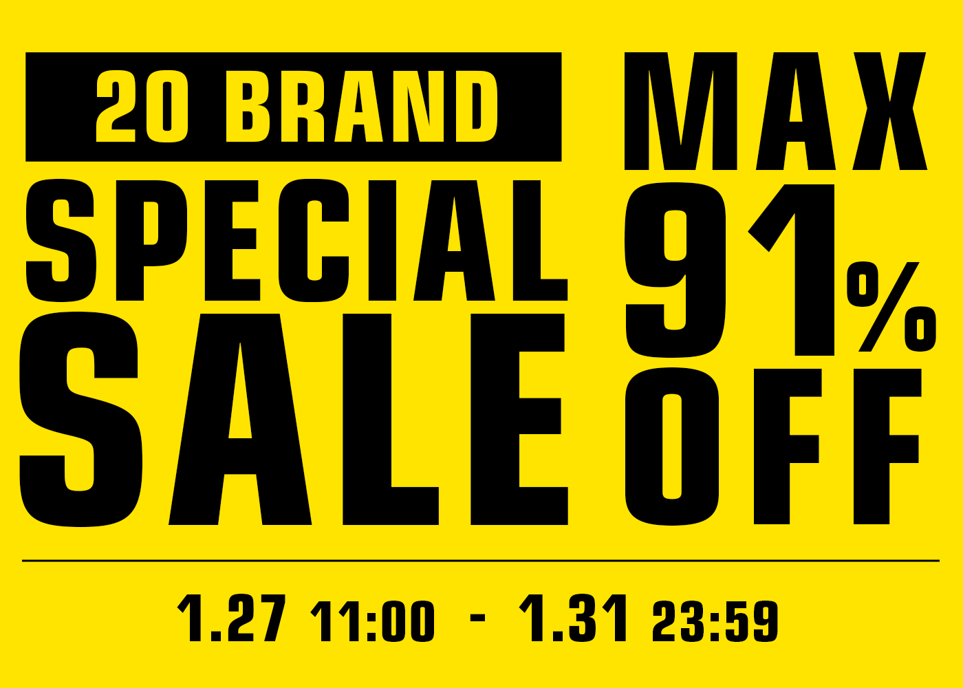 20 BRAND SPECIAL SALE