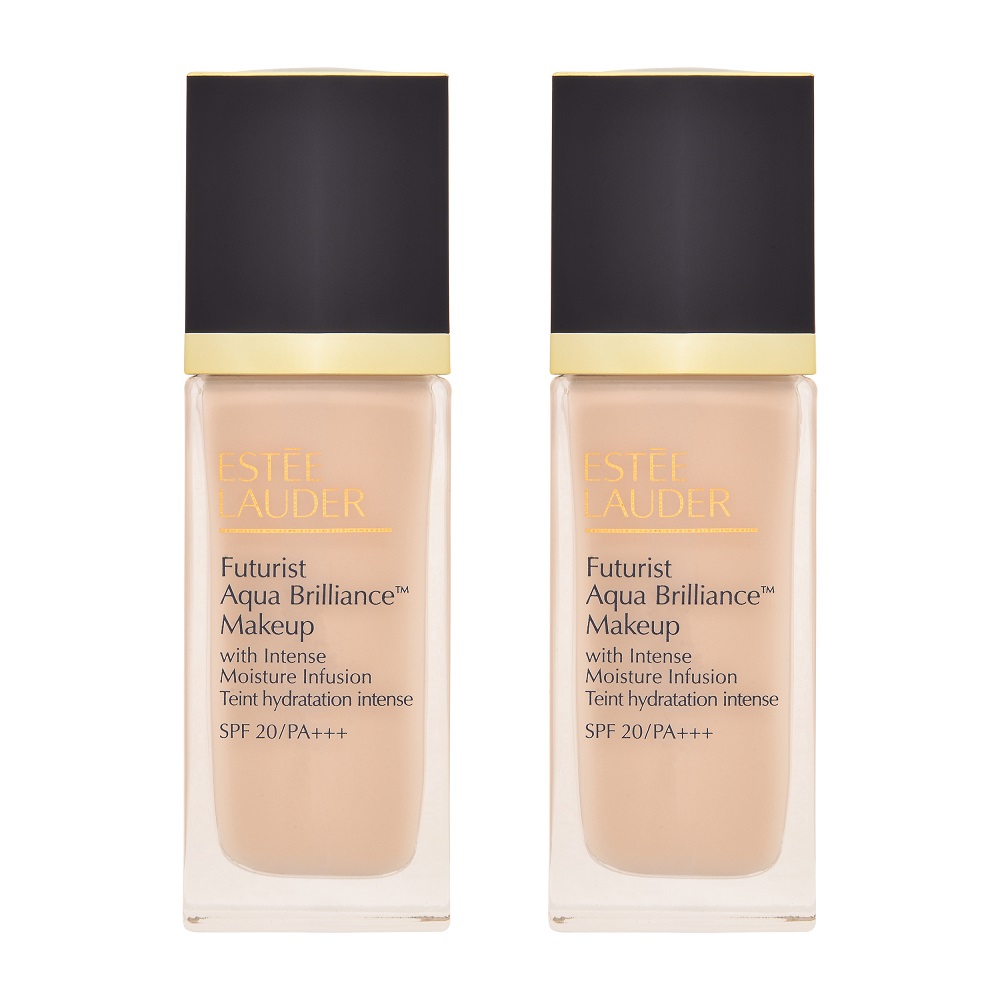 フューチャリスト アクア ブリリアンス メークアップ インテンス モイスチャー  #1C0 クールポーセリン デュオ 30mlｘ2