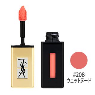 ルージュ ピュールクチュール ヴェルニ ポップウォーター #208(ウェットヌード) 6ml