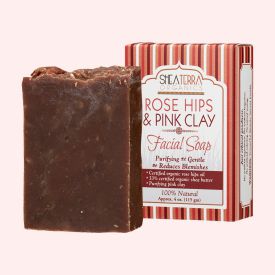 【特売品】ローズヒップ&ピンククレイ フェイシャル クレンジング バー 115g